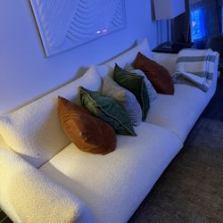 Almost New White Sofa 