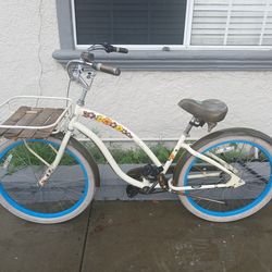 Women's 26" Electra Surf Sand 3 speed beach cruiser