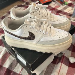 nike court vision alta lows leopard 