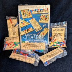 Games Teasers Solid Wood Brain Busters 7 Types Games Toys