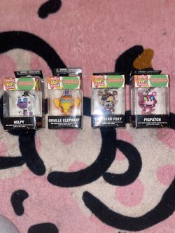 4pc/1pc funk pop FNAF keychains