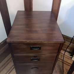 2-Drawer Wooden File Cabinet