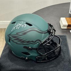 Cooper DeJean Philadelphia Eagles Autographed Fanatics Authentic Riddell Rave Speed Replica Helmet