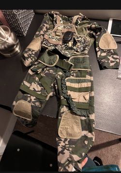 Halloween Kids Costume Army Military Camo