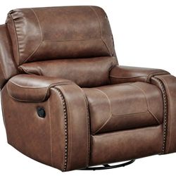 3 PC Leather Sofa Set With Recliners 