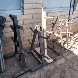 Standard And Olympic Weight Trees For 1 Inch And 2 Inch Weights