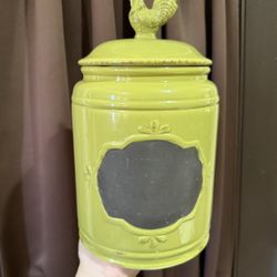 Farmhouse Green Cookie Jar