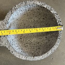 Molcajete De Piedra Volcánica De 9 Pulgadas! Mortar For Salsas And Guacamole!