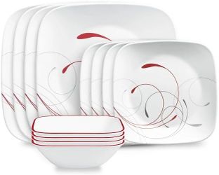 Corelle Square Splendor 12-piece Dinnerware Set, Service for 4