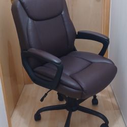 Chair Desk New Brown Leather $80