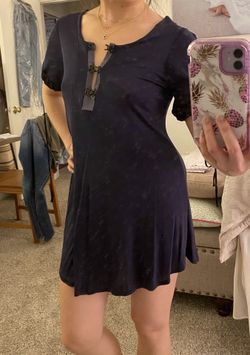Vena Cava Navy/Black Silk Slip Dress - Sz. XS
