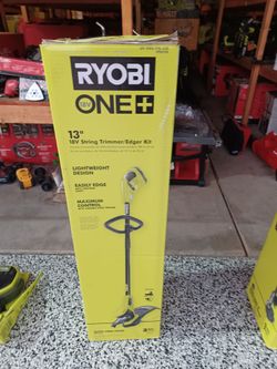WEED EATER RYOBI 18V BATTERY AND CHARGER INCLUDED