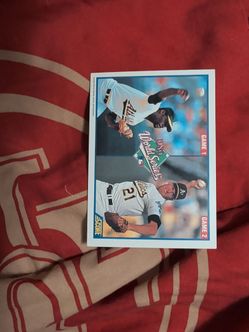 Score 1989 World Series Baseball Card Game 1 & 2