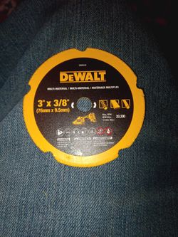 DeWalt 3x3/8 Diamond Cutting Disk