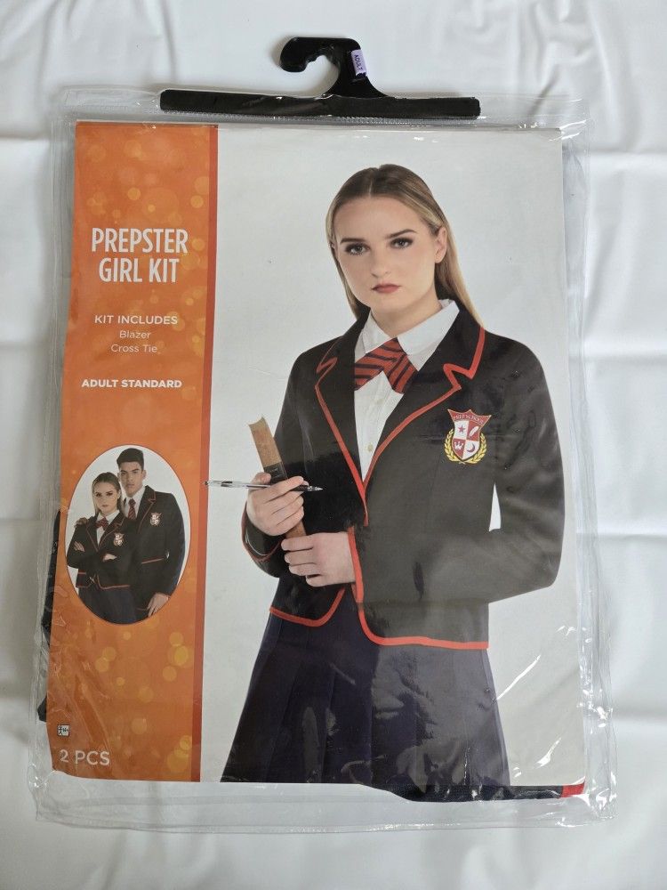 Prepster Girl Kit Costume (Adult Standard) / Disfraz De Colegiala (Adulto Standard)