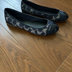 Coach Womens Navy Flats
