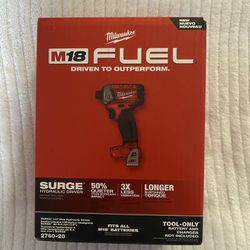 Milwaukee M18 FUEL SURGE 18V Lithium. Ion Brushless Cordless 1/4 in. Hex Impact Driver (Tool-Only)