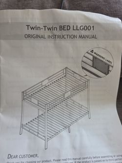 Twin twin bunk bed frame