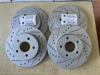 Ford Focus 12-18 Drill Slot Rotors Ceramic Pads