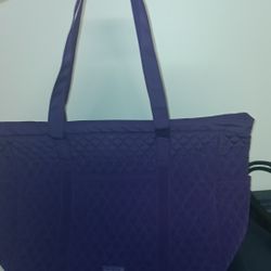 Big Purple Vera Bradley Shoulder Bag