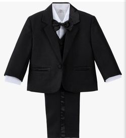 7Y Kids Tuxedo 5pc Black