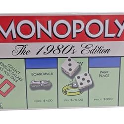 Monopoly Board Game — The 1980’s Edition