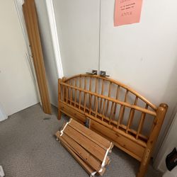 Double Bed  Frame and Clean Mattress