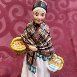 Royal Doulton “the Orange Lady” From Miniature Street Vendors Figurine