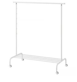 IKEA Rigga Clothes Rack - White