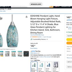 Two Brand New Pendant Lights In Unopened Boxes. 