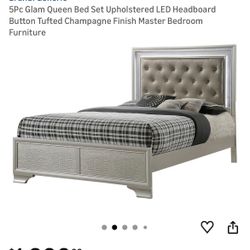 Glam Queen LED Bed