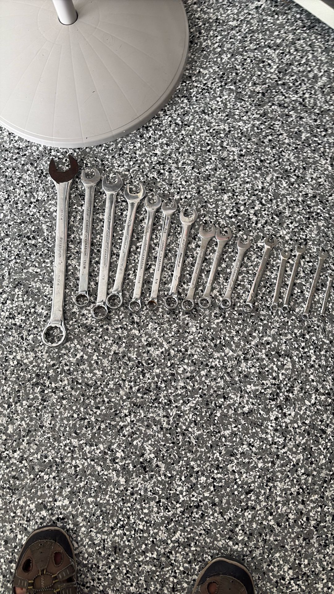Combination Open Wenches From 1 1/4”- 1/4” Standard Long