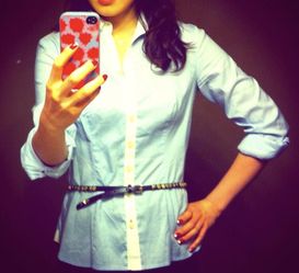 Banana republic chambray top