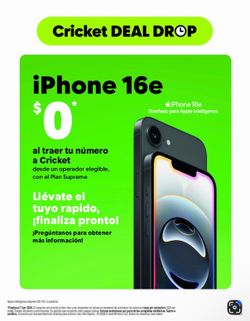 Free iPhone 16e when you switch over to Cricket🔥🔥