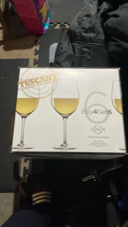 Lenox White Wine Glasses