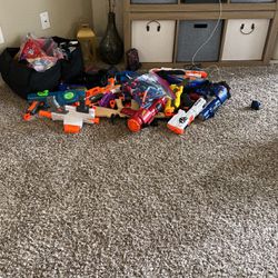 Nerf Guns Around 30 Of Them Ton Of Ammo All Work(No Shipping Pick Up Or Meet Up Only)