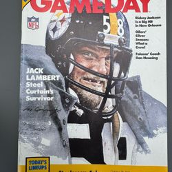 Jack Lambert Gameday Magazine October 28, 1984. Steelers VS Falcons