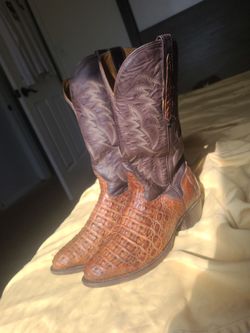 El Dorado double stitched caiman boots