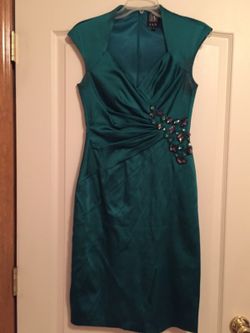 Jax brand dark green dress