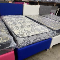 Twin Bed With Mattress 