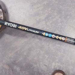 Ryobi 40 Volt Lithium Weed Wacker.