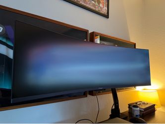 49 inch Curved Monitor with Arm