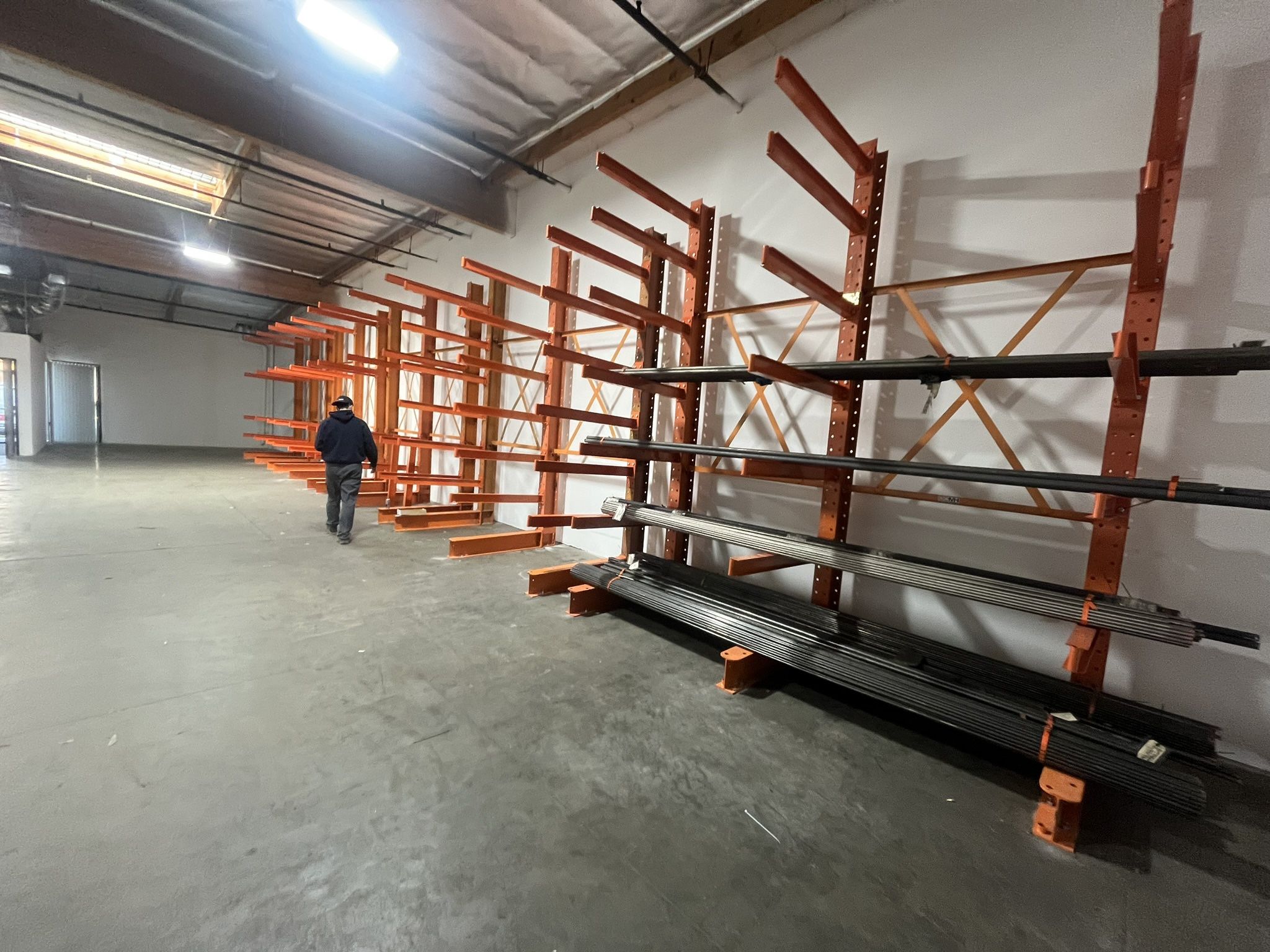 Used Cantilever- Metal Sheet Storage- Lumber Shelving- Pipe Racks- Pallet Racking