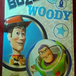Disney Pixar Toy Story Buzz & Woody 3D Vacform Plastic Poster 