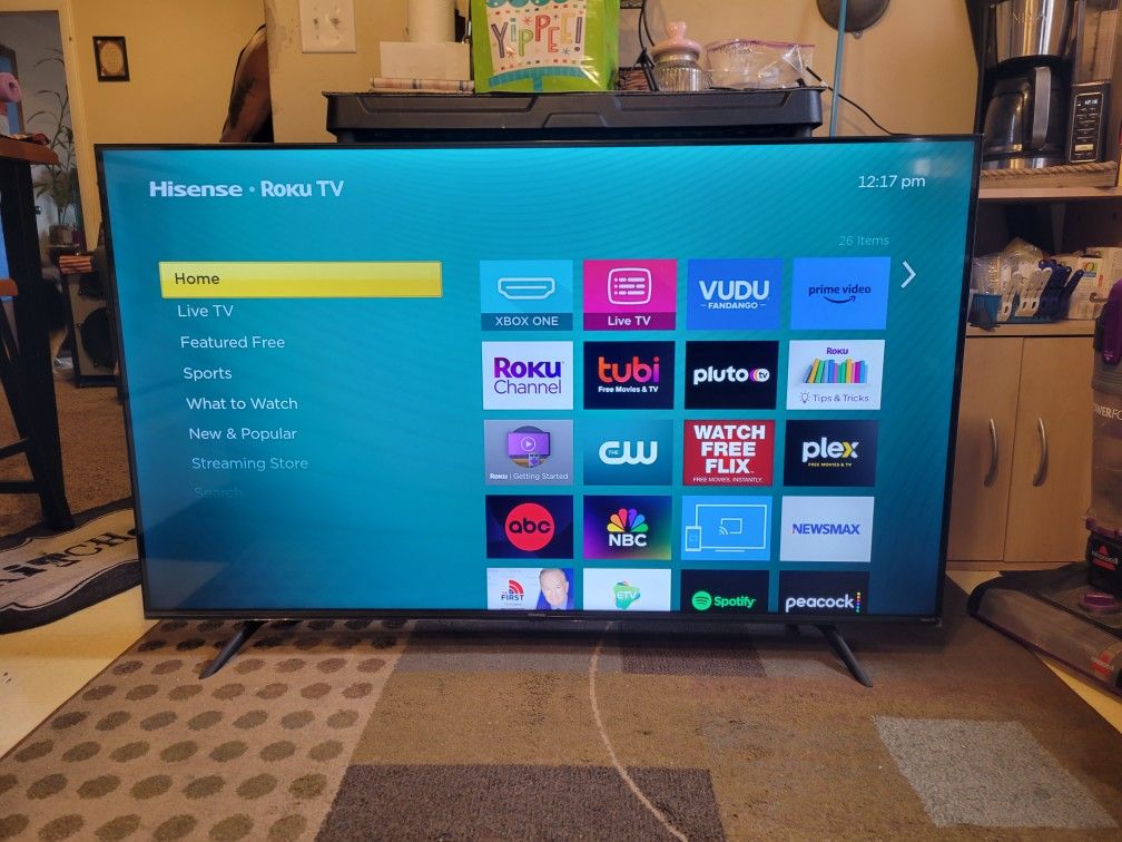 Brand New Hisense 58"Class 4K UHD LED LCD Roku Smart TV HDR E6 Series