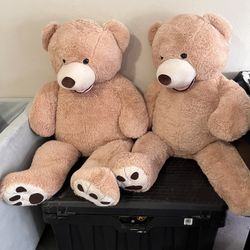 Big Plush Giant Bear Light Brown 51 Inches