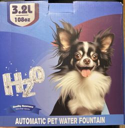 Cat Water Fountain Wireless Stainless Steel with Sensor 3.5L/118oz Battery Operated Rechargeable Automatic Water Dispenser Quiet Pump for Drinking Ind