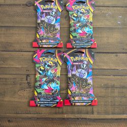 Pokemon Trading Card - Booster Pack - Set Of 4