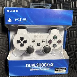 Sony PlayStation 3 PS3 Dualshock Wireless Controller Glacier White - Brand New