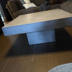 CB2 Concrete Coffee Table